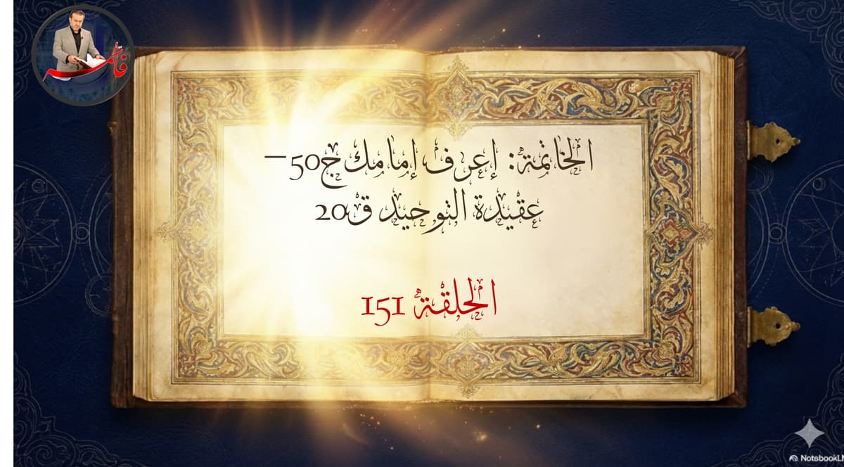 الخاتِمةُ – الجزء الرابع من ملفّ الكتاب والعترة – الحلقة ١٥١ – إعرف إمامك ج٥٠ – شؤون عقيدة التوحيد ق٢٠